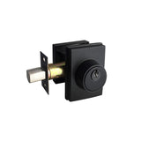 Architectural Single Cylinder Deadbolt - Matt Black Finish