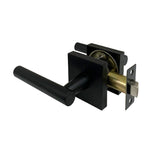 Eva  Series Privacy Lever Set - Matt Black Finish