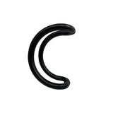Semicircle -Shaped matt BlackEntry Door Pulls - Shaw Series