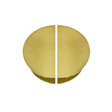 Brushed Gold Half Circle Door Plate (Pair) 300mm - Nash Series
