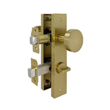 Brushed Gold Finish Privacy Door Knob Set  - Jasper Series