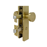 Brushed Gold Finish Privacy Door Knob Set  - Jasper Series
