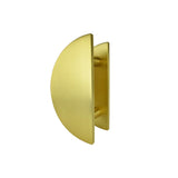 Brushed Gold Half Circle Door Plates 250mm - Nash Series