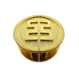 Brass Finish Half Circle Door Plate (Pair) - Dorian Series