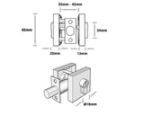 Single Cylinder Deadbolt - Gunmetal Finish