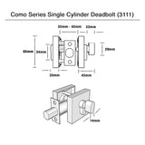Single Cylinder Deadbolt with a Snib