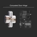 One Concealed Door Hinge - Matt Black Finish