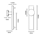Brushed Gold Finish Dummy Door Knob - Jasper Series