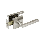 Hugh Series Privacy Lever Set - Satin Nickel Finish