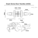 Entrance Lock Deadbolt Set (4333) - Doyle Series