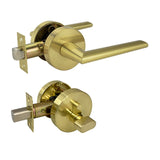 Elphinstone Series Entrance Handle Set - Brushed Gold
