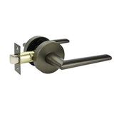 Solange Passage Lever Set - Gunmetal Finish