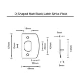 D -Shaped Latch Strike Plate