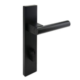 Matt Black Entry Door Lock Set - Fraser Series