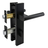 Matt Black Entry Door Lock Set - Fraser Series
