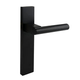 Matt Black Door Passage Lever Set - Fraser Series