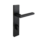 Matt Black Entry Door Lock Set - Coomera Series