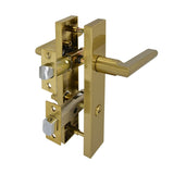 Brushed Gold Door Privacy Lever Set - Coomera Series