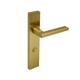 Brushed Gold Door Privacy Lever Set - Coomera Series