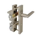 Brushed Nickel Finish Door Privacy Lever Set - Coomera Series