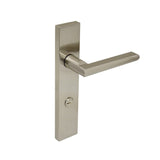 Brushed Nickel Finish Door Privacy Lever Set - Coomera Series