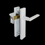 White Finish Door Passage Lever Set - Coomera Series