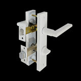 White Finish Door Privacy Lever Set - Coomera Series