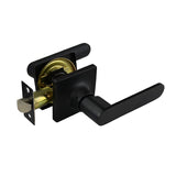 Kendall Series Passage Handle Set - Matte Black Finish