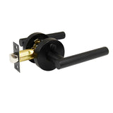 Lachlan Series Privacy Lever Set - Matt Black Finish