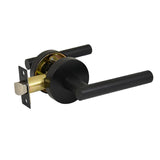 Lachlan Series Passage Lever Set - Matt Black Finish