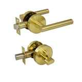 Pacifica Series Entrance Lever Lockset - Brushed Gold