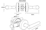 Pacifica Series Entrance Lever Lockset - Brushed Gold