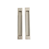 Large Rectangle Sliding Flush Pulls (Pair) - 250mm x 38mm