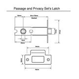 Reef Series Privacy Set - Matt Black Finish