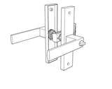 Matt Black Finish Privacy Handle Set  - Eva Series