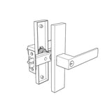 Matt Black Entrance Lock Set  -Eva Series