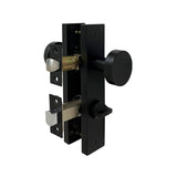 Matt Black Privacy Door Knob Set  - Jasper Series