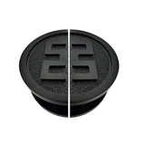 Matt Black Half Circle Door Plate (Pair) - Dorian Series