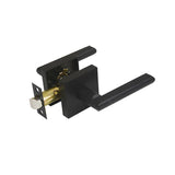 Hugh Series Passage Lever Set - Matt Black Finish