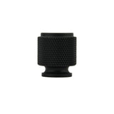 Matt Black Finish Ridged kitchen Knob - Viper Series