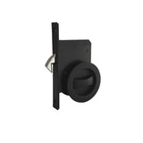 Matt Black Sliding Privacy Set - Warren Series