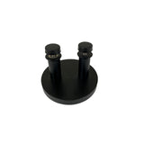 Matt Black 100mm Round Plate Door Pulls (Single) - Coral Series