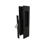 Matt Black Sliding Door Key Lock Set - Morgan Series