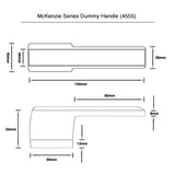 McKenzie Series Dummy Handle - Matt Black Finish