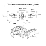 Entrance Lock Set with a Deadbolt (3888) -  Miranda Series