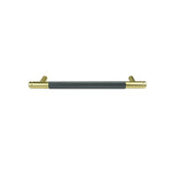 Mixed Brass Grey Finish kitchen Handle (160mm) - Viper Series
