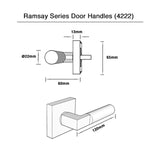 Matt Black Dummy Handle (4222MB) - Ramsay Series