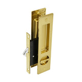 Brushed Gold Finish Sliding Door Key Lock Set - Coomera Series