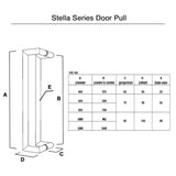 400mm Matt BlackEntry Door Pulls (Pair) - Hamilton Series