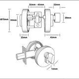 Pacifica Series Entrance Lever Lockset - Brushed Gold
